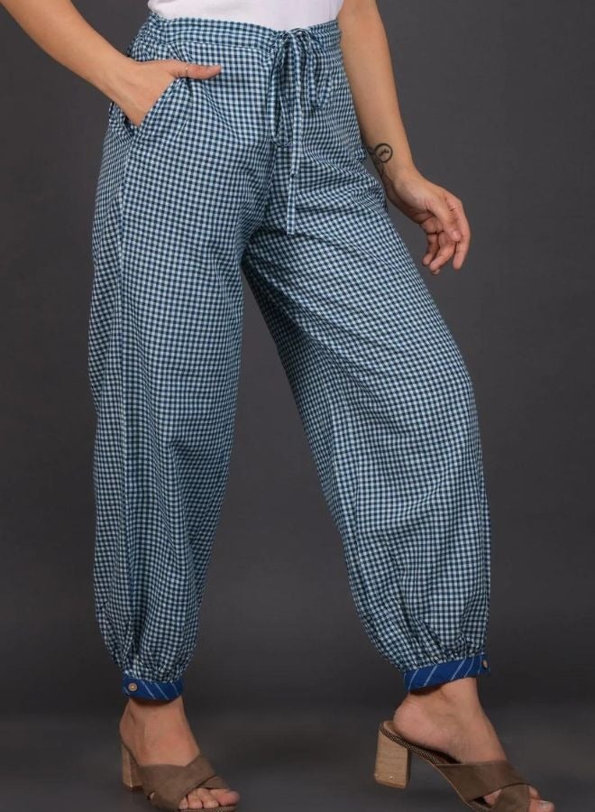 Ocean Blue Lantern Pant Kurta Set