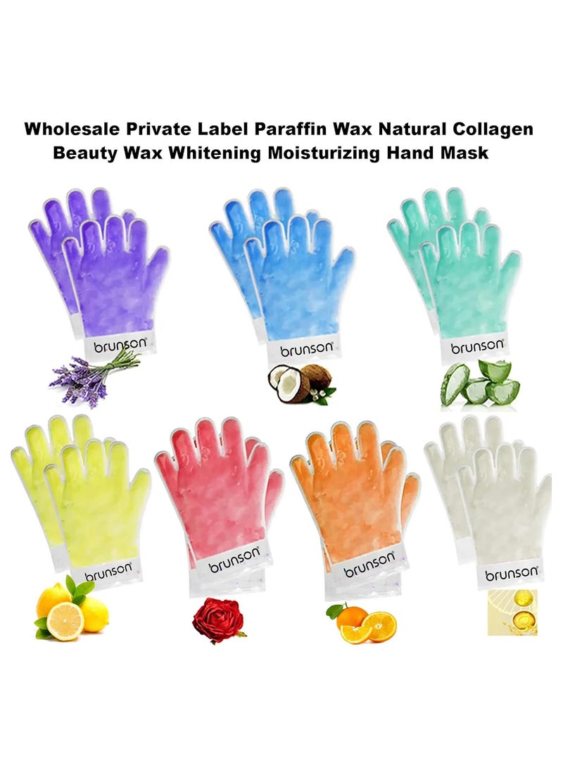 Paraffin Wax Gloves for Hand Manicure Nourishing Gloves Paraffin Wax For Moisturizing Hydrating Hands Scented Disposable Microwaveable Thermal Therapy Soft Smooth Deeply Hydrates Wax Therapy