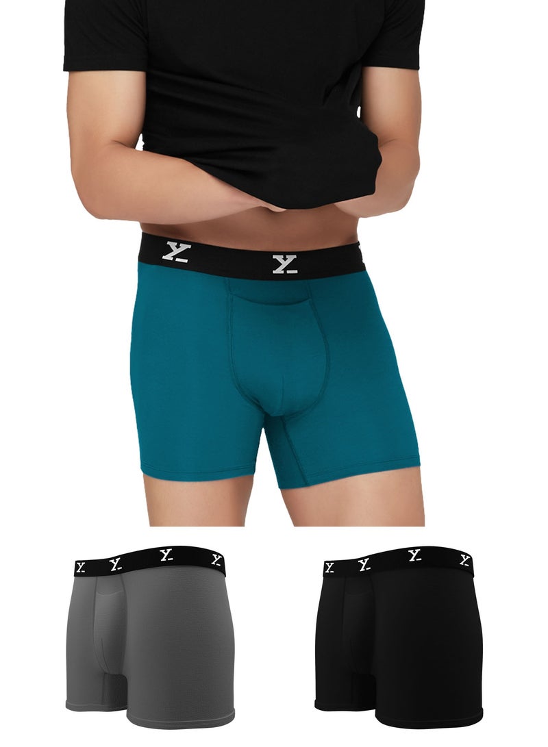 Pack of 3 men's IntelliSoft Modal Boxer Briefs