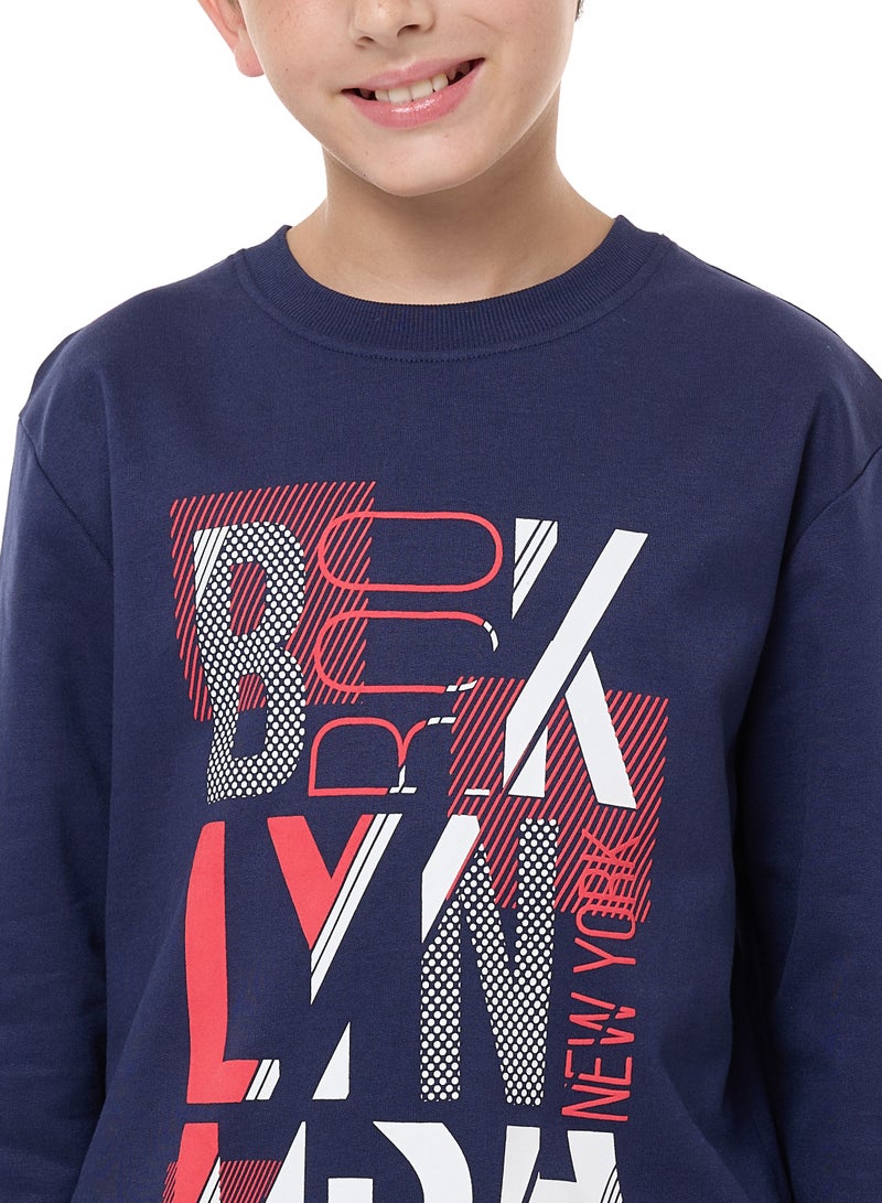 Boys' Sweatshirt  (8-14yrs) Navy