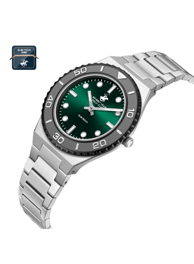 BEVERLY HILLS POLO CLUB Women's Analog Dark Green Dial Watch - BP3713X.370