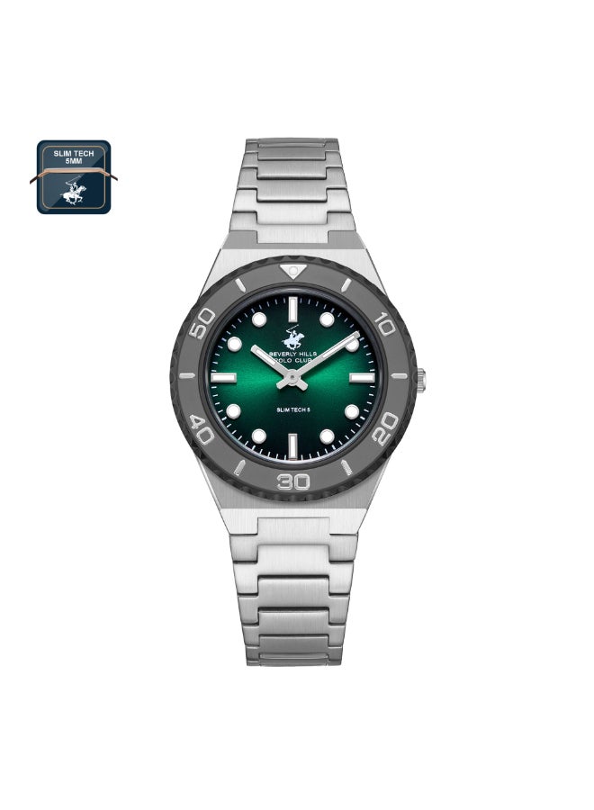 BEVERLY HILLS POLO CLUB Women's Analog Dark Green Dial Watch - BP3713X.370