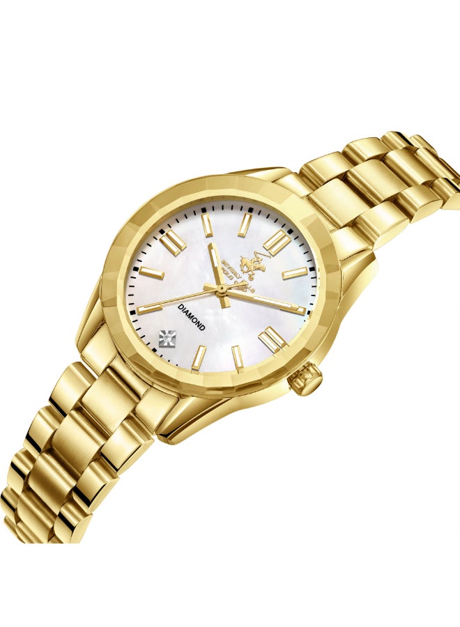 BEVERLY HILLS POLO CLUB Women's Analog MOP Dial Watch - BP3643X.120