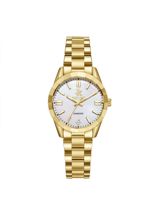 BEVERLY HILLS POLO CLUB Women's Analog MOP Dial Watch - BP3643X.120