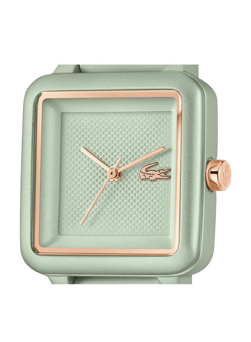 LACOSTE SQUARE ANALOG WOMEN'S GREEN CASE WATCH - 2001387