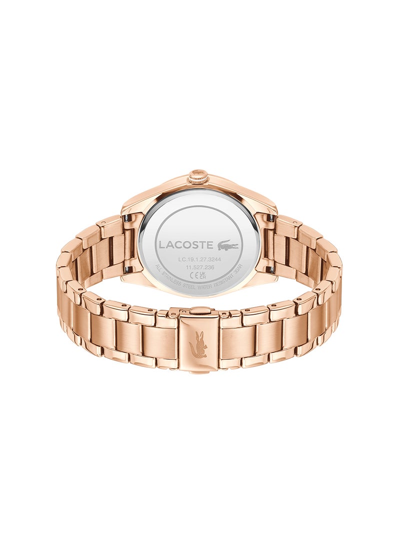 LACOSTE ROUND ANALOG WOMEN'S PLUM CASE WATCH - 2001402