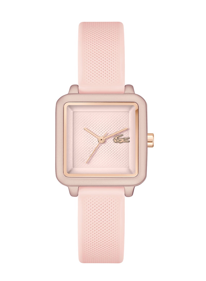 LACOSTE SQUARE ANALOG WOMEN'S PINK CASE WATCH - 2001388