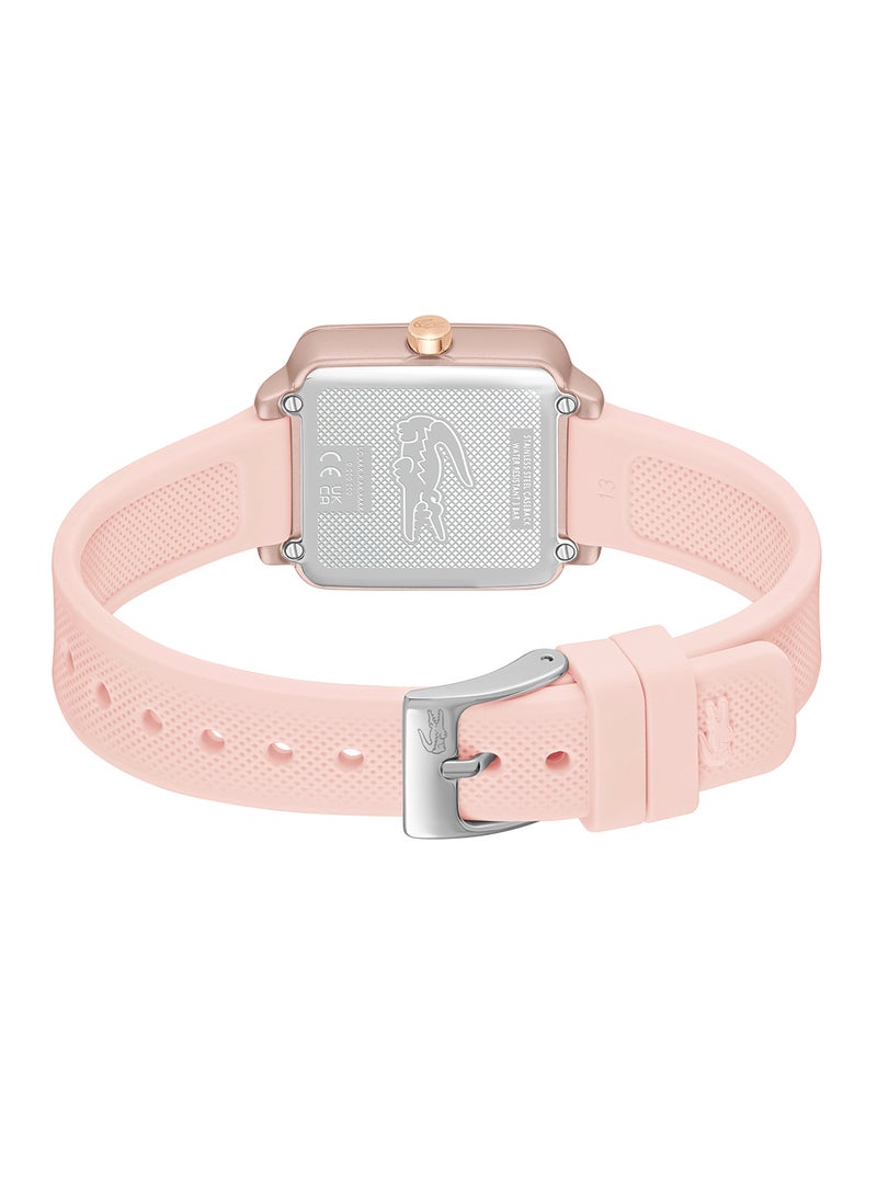 LACOSTE SQUARE ANALOG WOMEN'S PINK CASE WATCH - 2001388