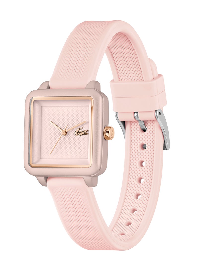 LACOSTE SQUARE ANALOG WOMEN'S PINK CASE WATCH - 2001388