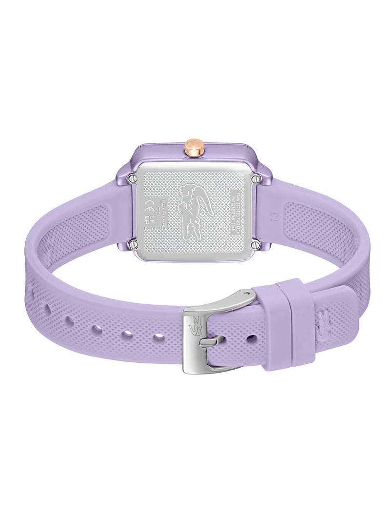 LACOSTE SQUARE ANALOG WOMEN'S PURPLE CASE WATCH - 2001386