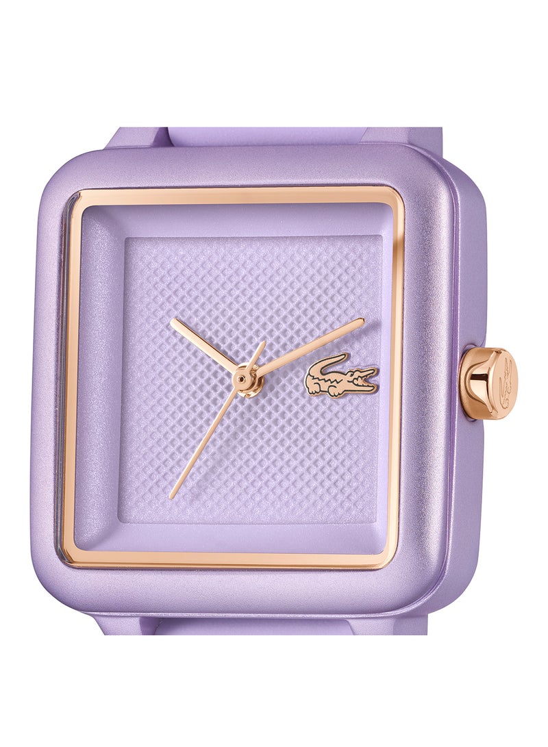 LACOSTE SQUARE ANALOG WOMEN'S PURPLE CASE WATCH - 2001386