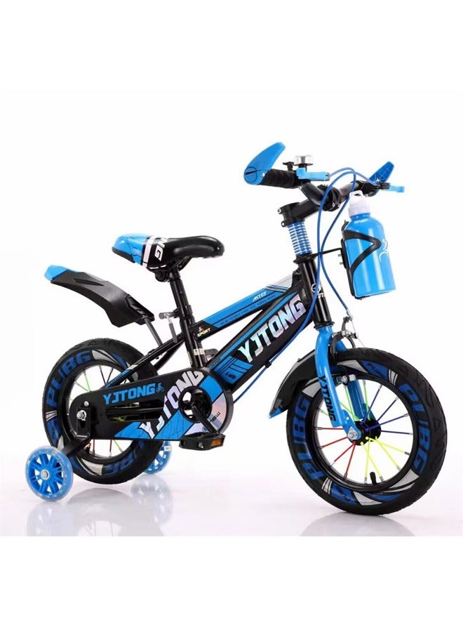 Kids Bicycle with Training Wheels – 12-inch, Adjustable Seat, Water Bottle Holder