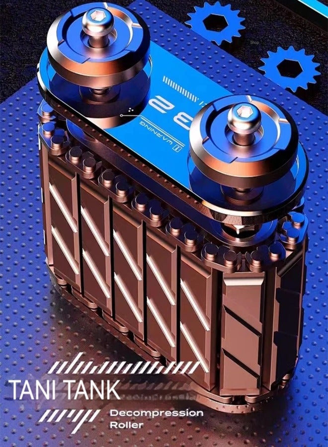 Cool Tank Fidget Roller Metal EDC Fidget Toy for Autism ADHD Anxiety & Stress Relief Durable Alloy Office Desk Toy for Adults