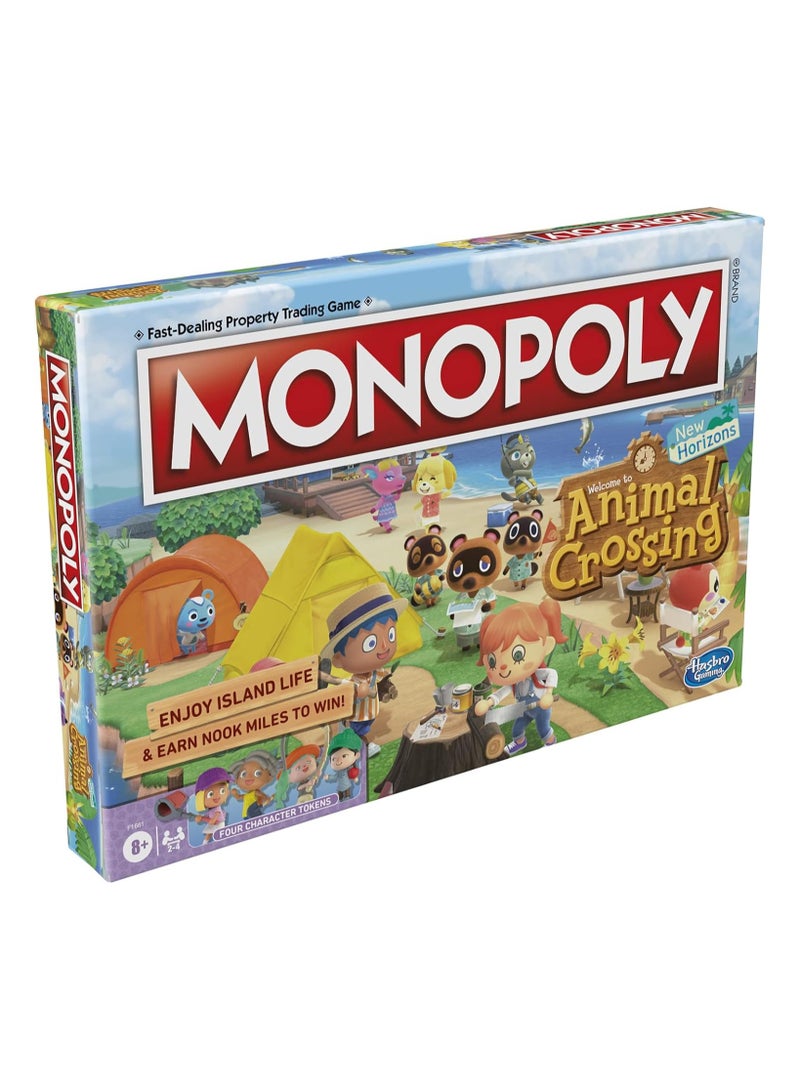 Monopoly Animal Crossing New Horizons Edition Board Game for Kids Ages 8 and Up, Fun Game to Play