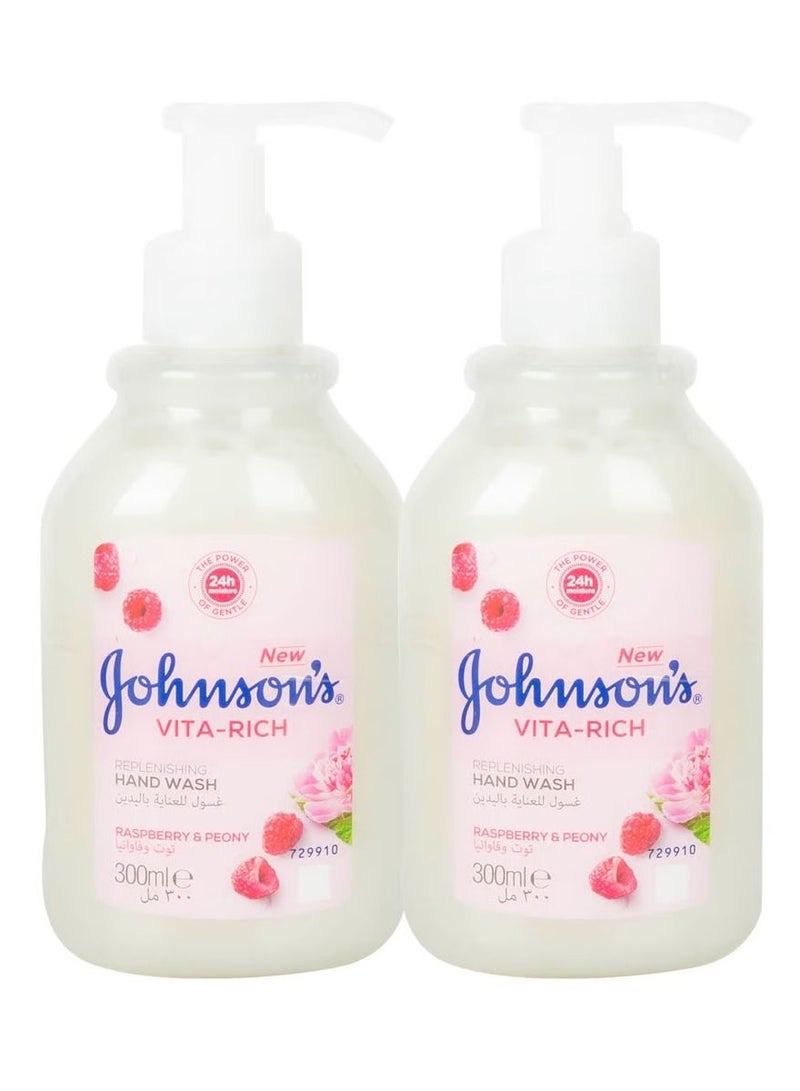 Hand wash Vita Rich Raspberry & Peony 300ml pack of 2