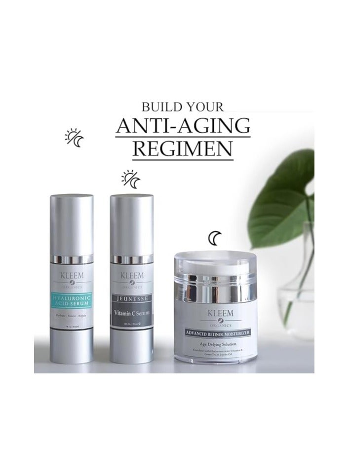 Hyaluronic Acid Face Serum 2.5% Pure Hyaluronic Serum Anti Wrinkle Anti Aging Hyaluronic Acid Serum for Face with Vitamin C and E Aloe Antiaging Hydrating Serums Skincare