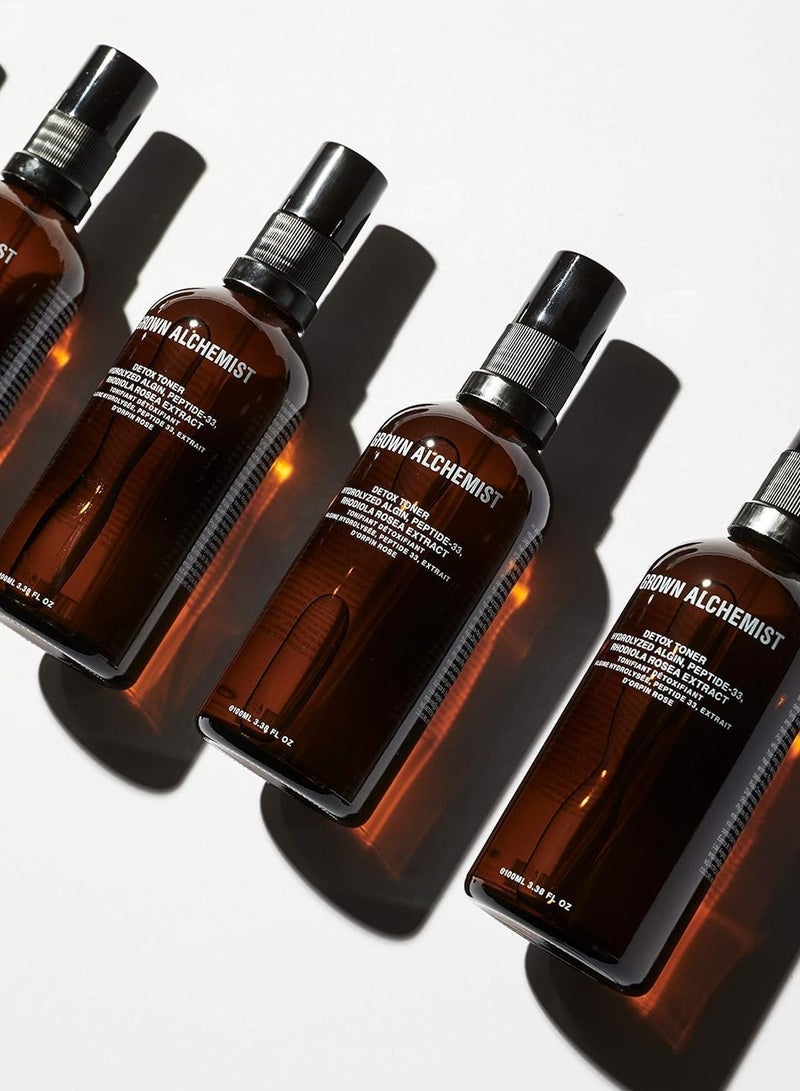 Detox Face Toner Reishi Mushroom PHA Ginseng Toner for Face Hydrating and Repairing Bioactive Antioxidants for Mature Skin Brightening Glow Natural Organic Skincare Toner 100 ml