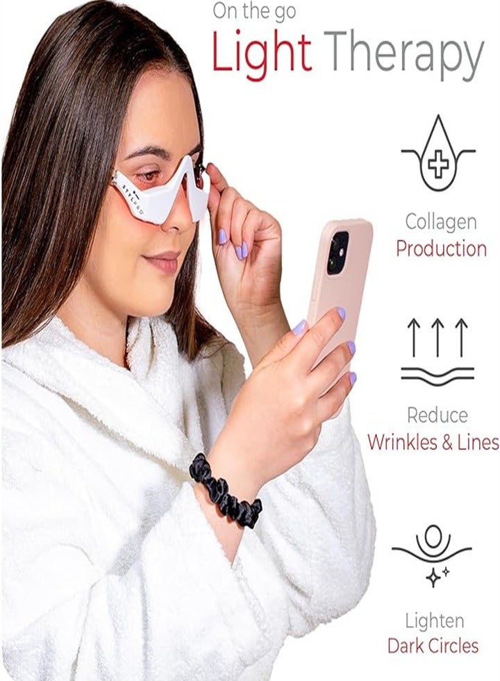 Upgraded version, micro-current eye beauty instrument, eye massager, promotes collagen production, significantly reduces wrinkles, dark circles and eye puffiness