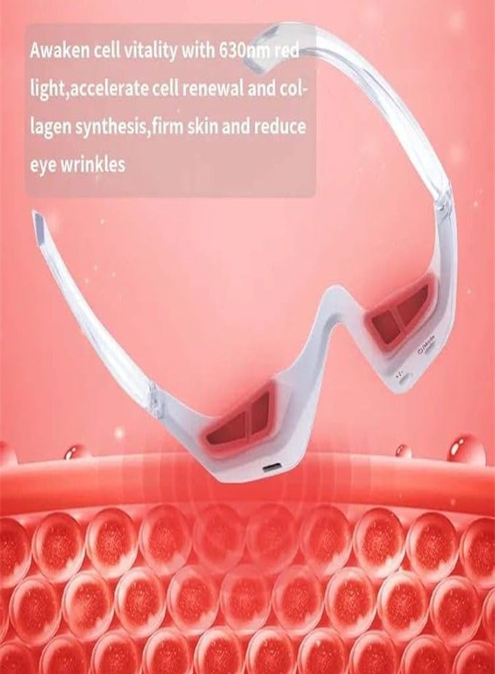 Upgraded version, micro-current eye beauty instrument, eye massager, promotes collagen production, significantly reduces wrinkles, dark circles and eye puffiness