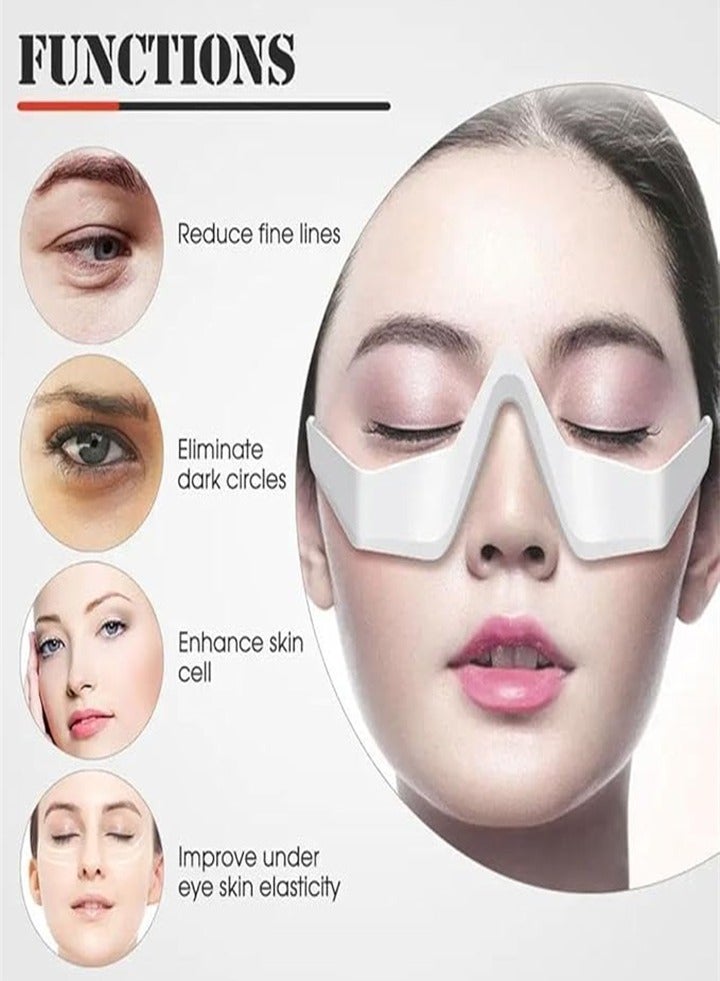 Upgraded version, micro-current eye beauty instrument, eye massager, promotes collagen production, significantly reduces wrinkles, dark circles and eye puffiness