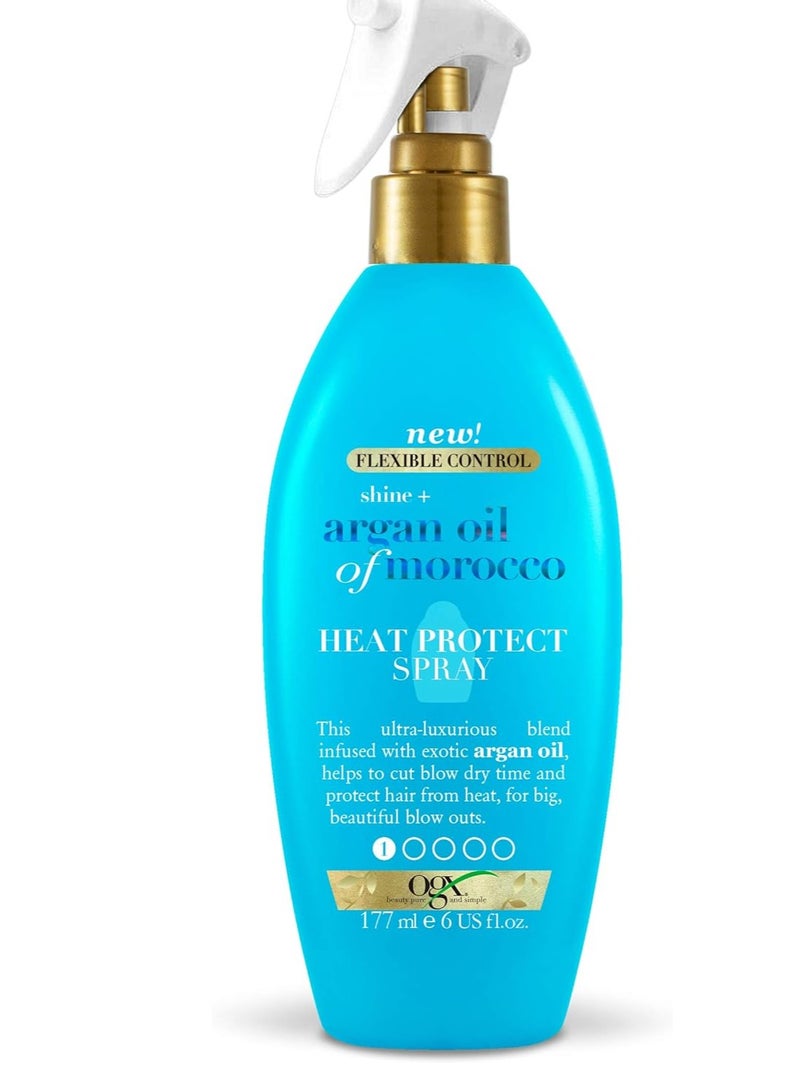 Argan Oil of Morocco Heat Protection Spray For Hair 177ml