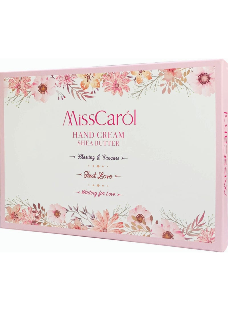 Misscarol Hand Cream contains Shea Butter with Fragrance (Rose, Lily, Lavendar), smooth, moist and hydrated