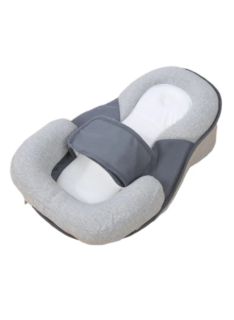 Baby Lounger Pillow, Baby Pillows for Sleeping for Newborn, Baby Snuggle Nest Sleeper Lounger for Newborn with Soft & Breathable Head Support Pillow for Newborn Prevent Flat Head