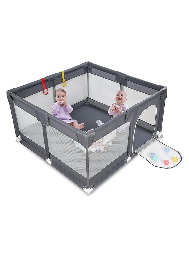 Baby Extra Large Playard, Grey, 200 CM X 200 CM