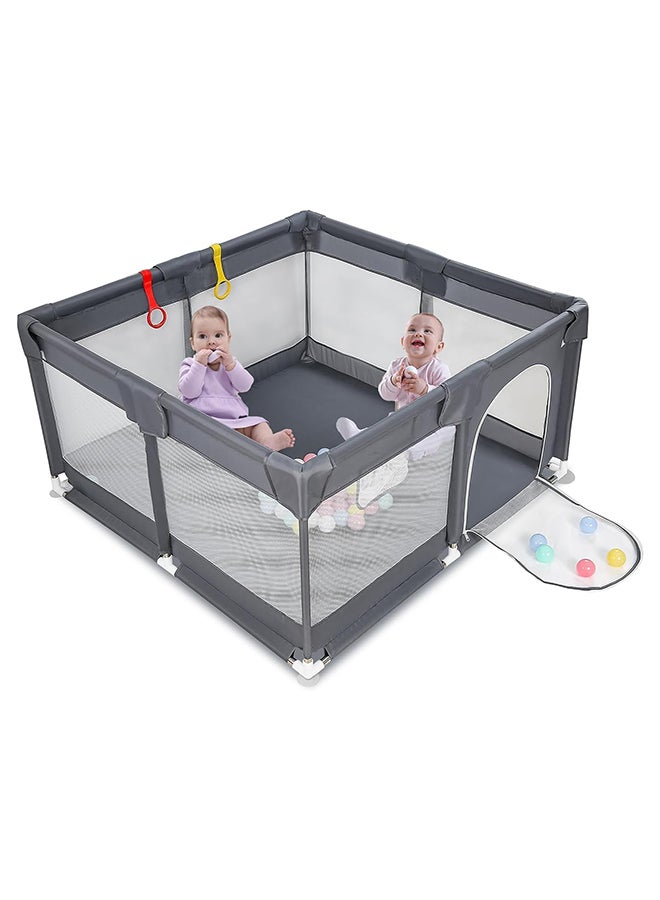 Baby Extra Large Playard, Grey, 150 X 180 CM