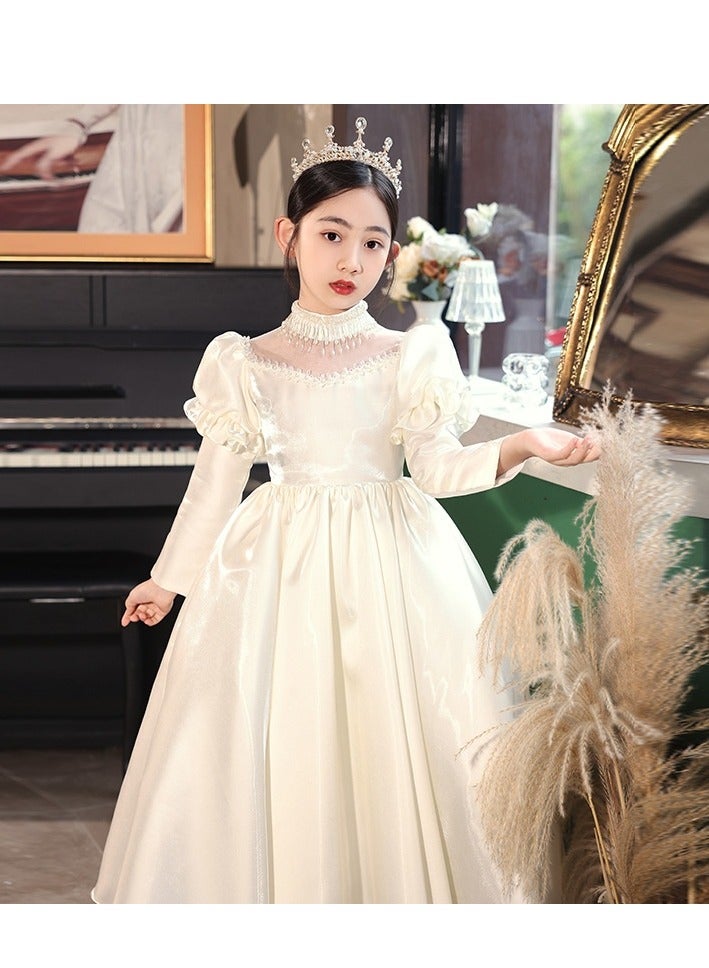 Girls' Princess Dress, High-End Evening Dress, Birthday Piano Performance, Runway Dress