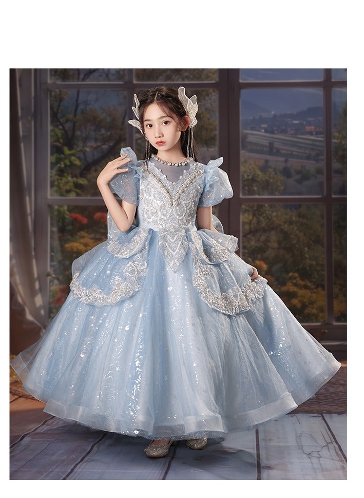 Children's High-End Fluffy Princess Dress Runway Performance Dress