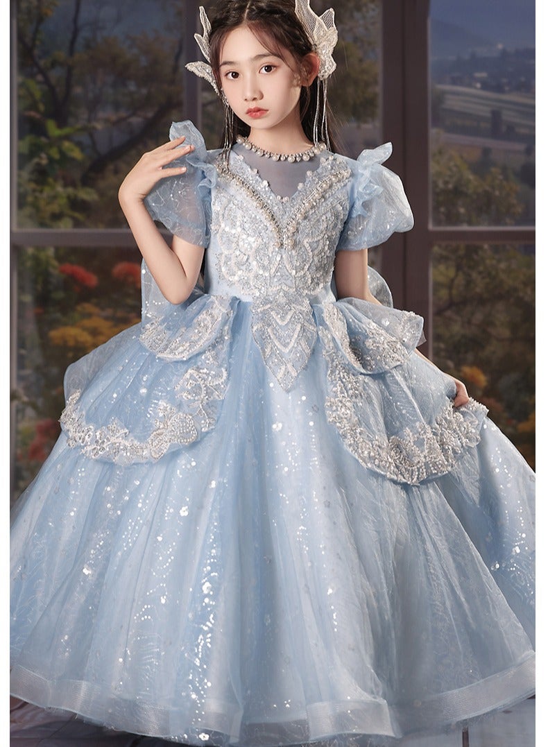 Children's High-End Fluffy Princess Dress Runway Performance Dress