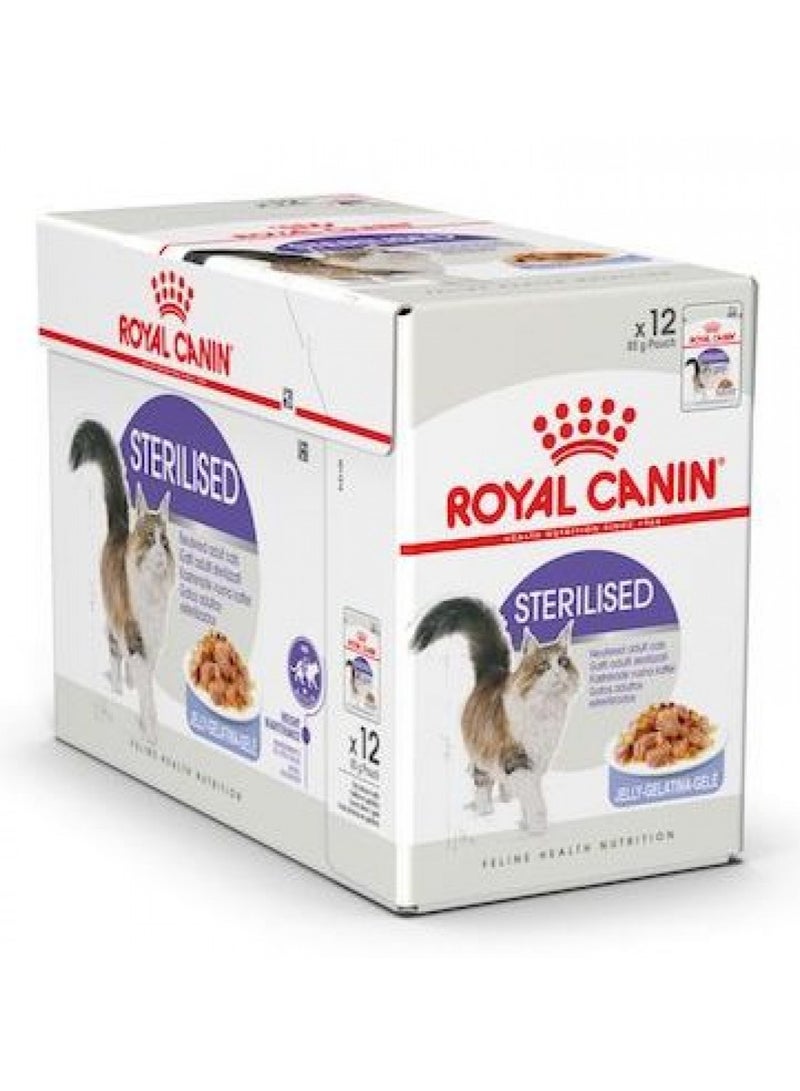 Royal Canin, Sterilised Jelly - 1 Box in 12pcs x 85g - For Cat Wet Food