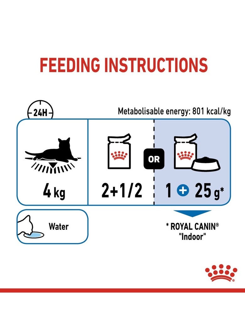 ROYALCANIN, INDOOR STERILISED JELLY, 1 Box in 12pcs x 85g - For Cat Wet Food