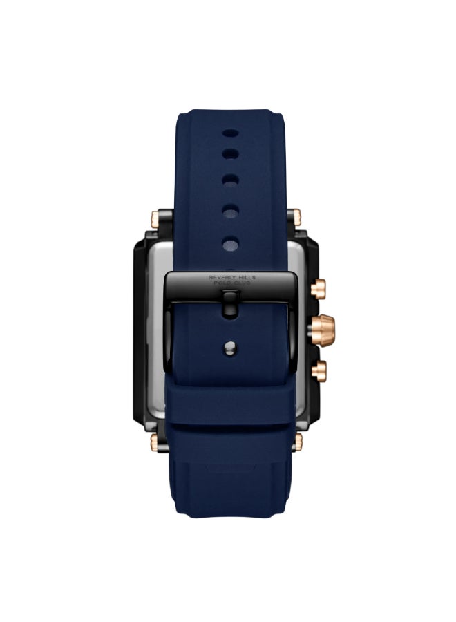 BEVERLY HILLS POLO CLUB Men's Multi Function Dark Blue Dial Watch - BP3661X.699