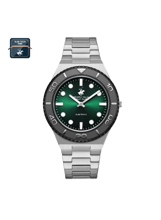 BEVERLY HILLS POLO CLUB Men's Analog Dark Green Dial Watch - BP3714X.370