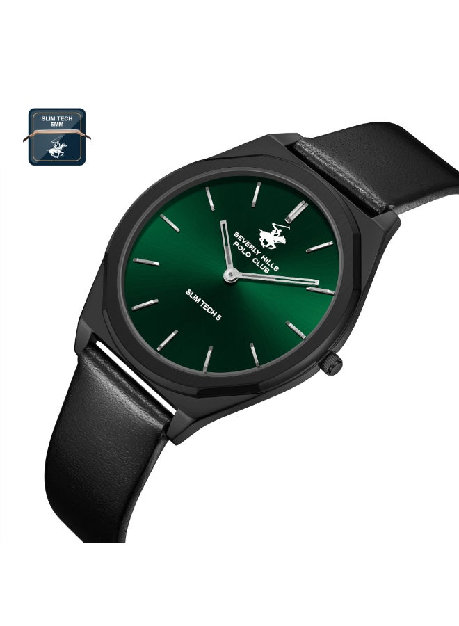 BEVERLY HILLS POLO CLUB Men's Analog Dark Green Dial Watch - BP3712X.671