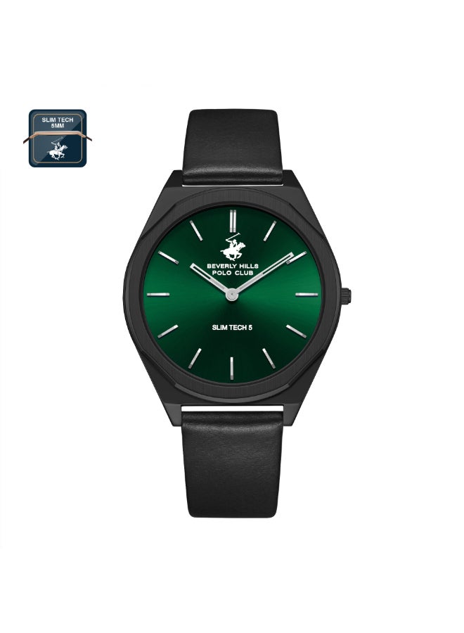 BEVERLY HILLS POLO CLUB Men's Analog Dark Green Dial Watch - BP3712X.671