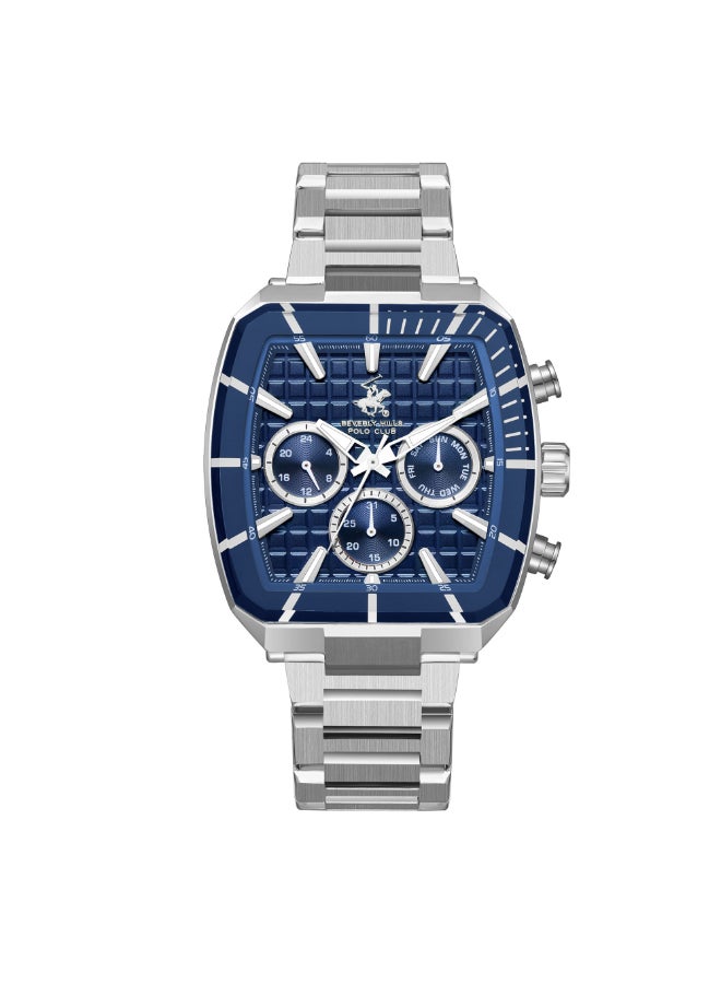 BEVERLY HILLS POLO CLUB Men's Multi Function Blue Dial Watch - BP3658X.390