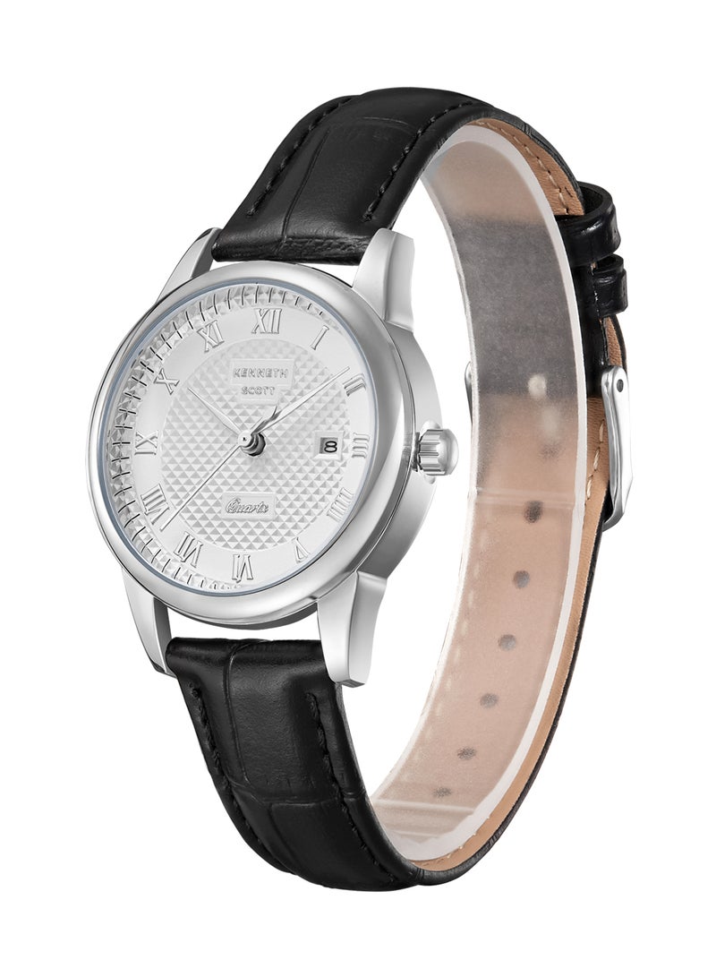 Women'S White Dial Analog Watch - K23530-Slbw