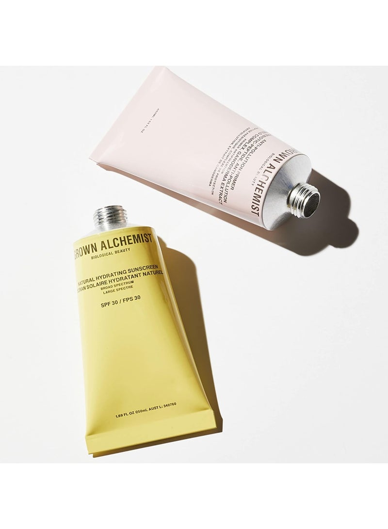 Save Face Kit Anti Pollution Primer and Ultra Sheer Natural Hydrating Sunscreen SPF 30 Lightweight Cream Boosts Hydration Silicone Free With Natural Zinc Oxide For All Skin Types