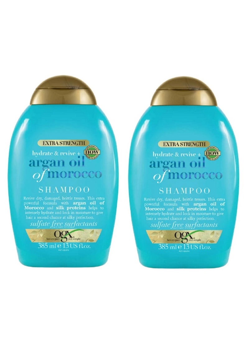 Pack Of 2 Argan Oil Of Morocco Shampoo 385mlx2