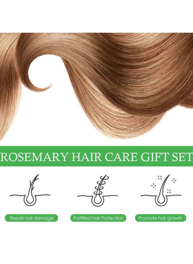 Rosemary Hair Care Gift Set Pure Rosemary Oil Natures Spell Rosemary Oil Pure Oil For Eyelash's, Eyebrows, Face, Body Hair & Skin Care, Hair Growth