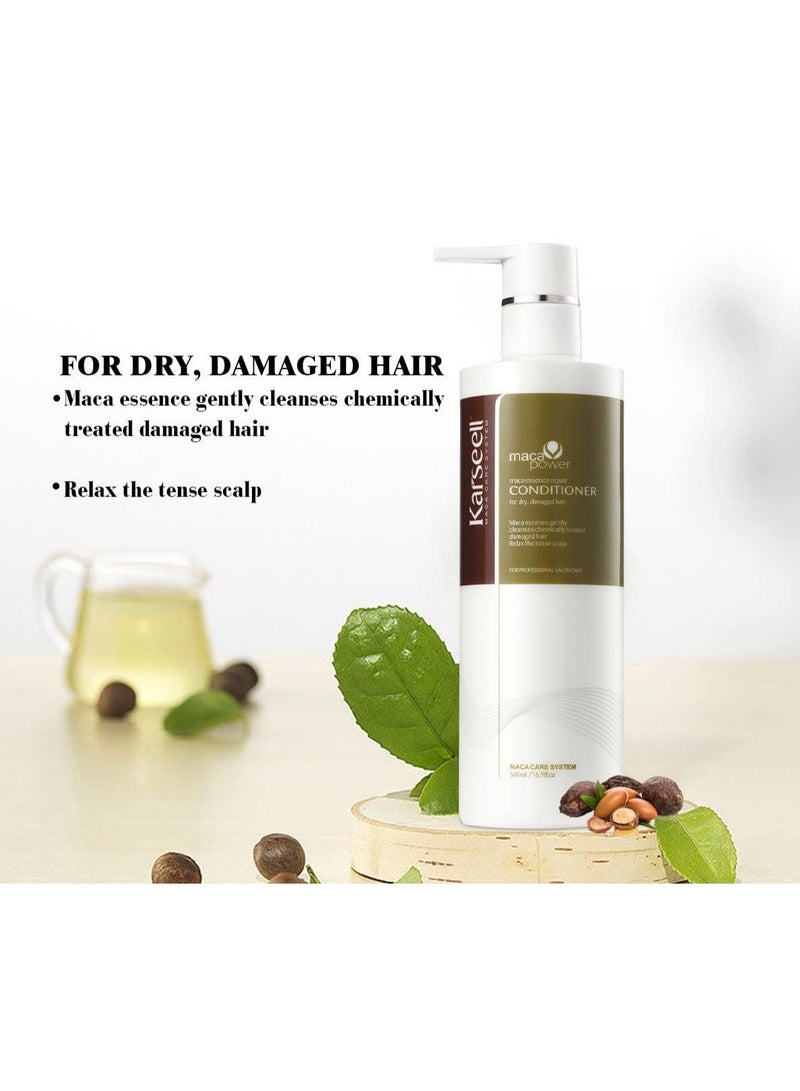 Hair Conditioner Karseell Argan Oil Organic Deep Conditioning Treatment Cream For Dry Damaged Coloured Hair 500ml 16.9 fl.oz Smooth Sulphate Free