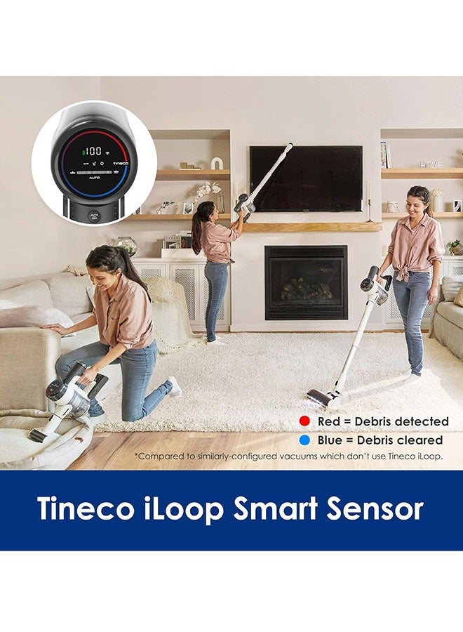 Pure One S15 Cordless Stick Vacuum Cleaner with Multiple Attachments and Powerful suction, iLoop Sensor technology with iLoop screen, Ultra-Quiet and Lightweight Design 0.5 L 500 W Pure ONE S15 ‎White/Black