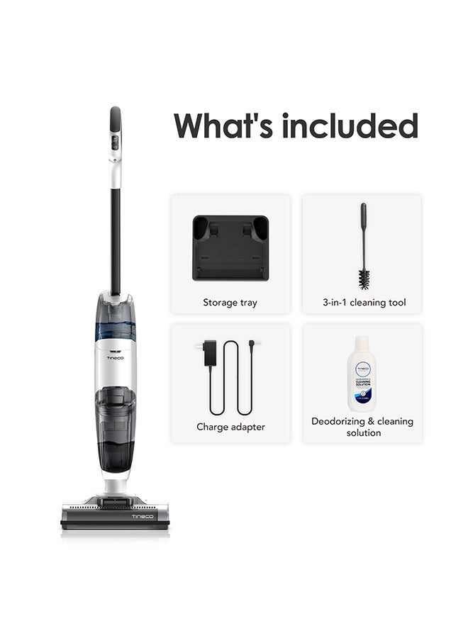 iFloor 2 Max Wet and Dry Cordless Vacuum Cleaner and Mop, Self cleaning with Streak-free Drying, Ideal for Hard Floors, All corners, sticky messes and pet Hairs, Portable and Lightweight Design 0.55 L 120 W IFLOOR 2 Max ‎White/Grey