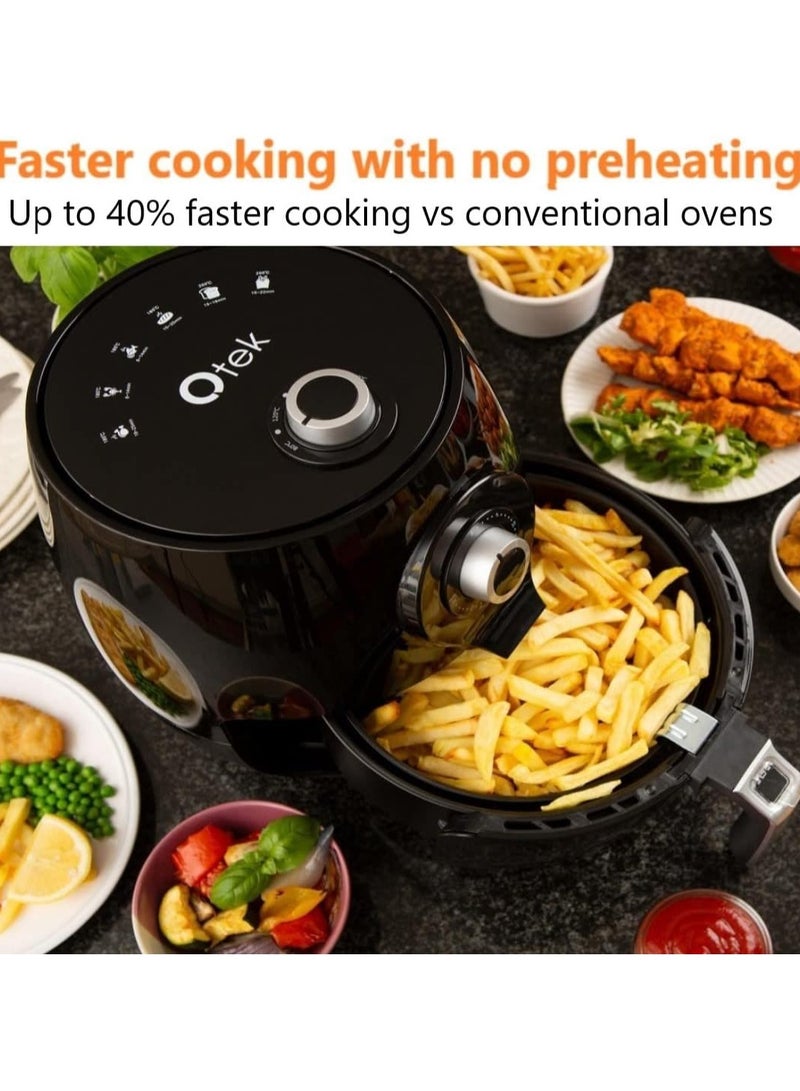 4.2L Air Fryer with Timer – Adjustable Temperature Control & 6 Presets for Healthy Oil-Free Cooking