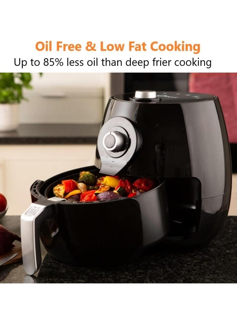 4.2L Air Fryer with Timer – Adjustable Temperature Control & 6 Presets for Healthy Oil-Free Cooking