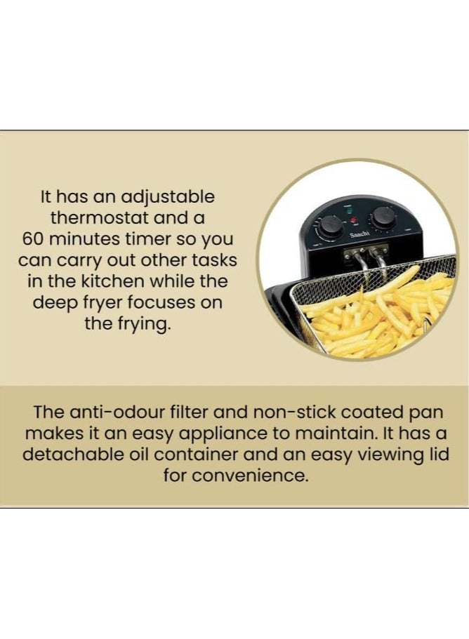 Saachi 6-Litre Deep Fryer, NL-DF-4764T