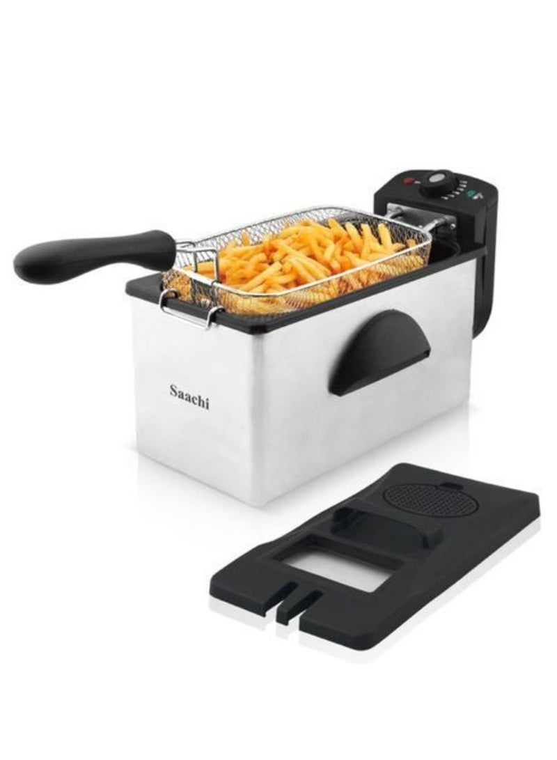 Saachi Stainless Steel Electric Deep Fryer – 3.0 Litres Silver